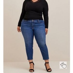 Torrid Perfect Skinny Ankle Vintage Stretch Jeans Mid Rise Denim Jeans Size 12R